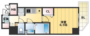 ララプレイス難波シエールの物件間取画像